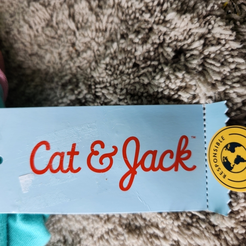 Toddler Girls' Cat & Jack Turquoise Rainbow Tulle Dress Size 12M - Picture 7 of 11